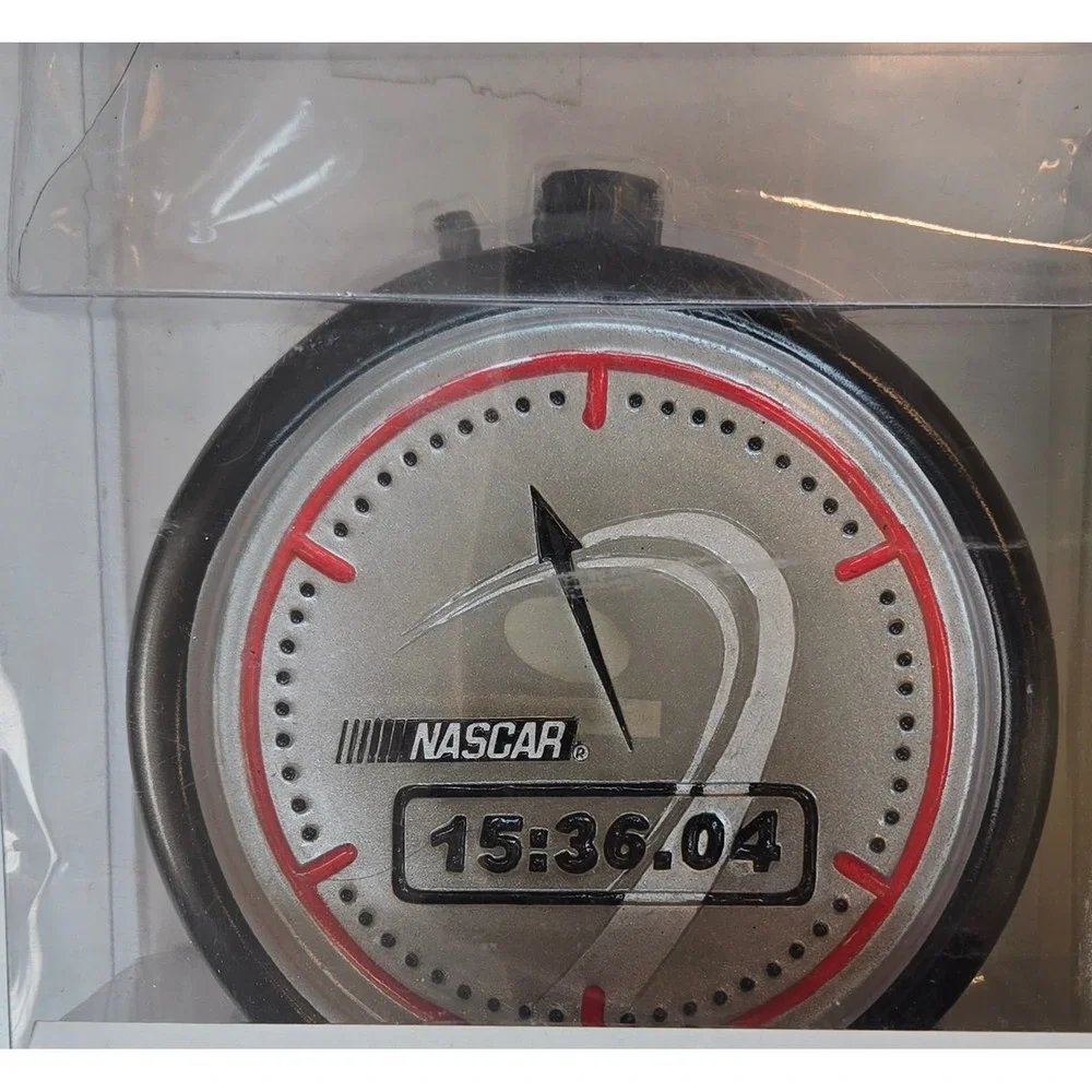 Vintage NASCAR Themed Soap Dish & Lotion Pump Set With Race Clock Design New